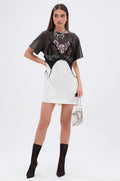 QUIT STARING GRAPHIC TSHIRT DRESS