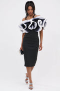 PRETTY WOMAN OMBRE MIDI DRESS