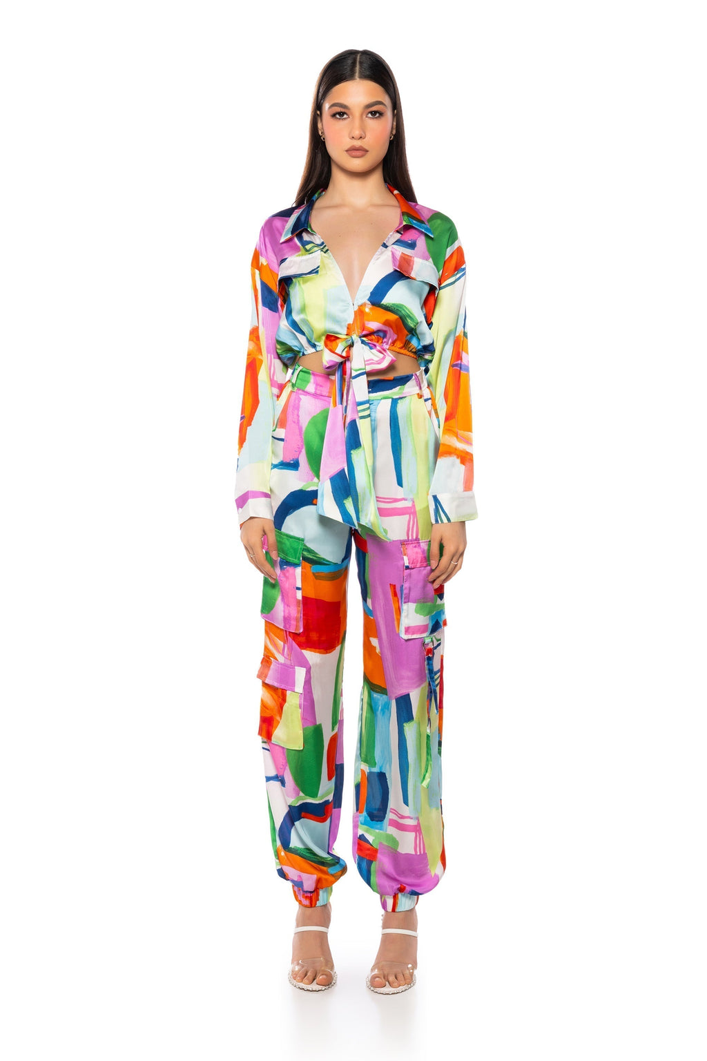 QUINN ABSTRACT PRINTED JOGGER